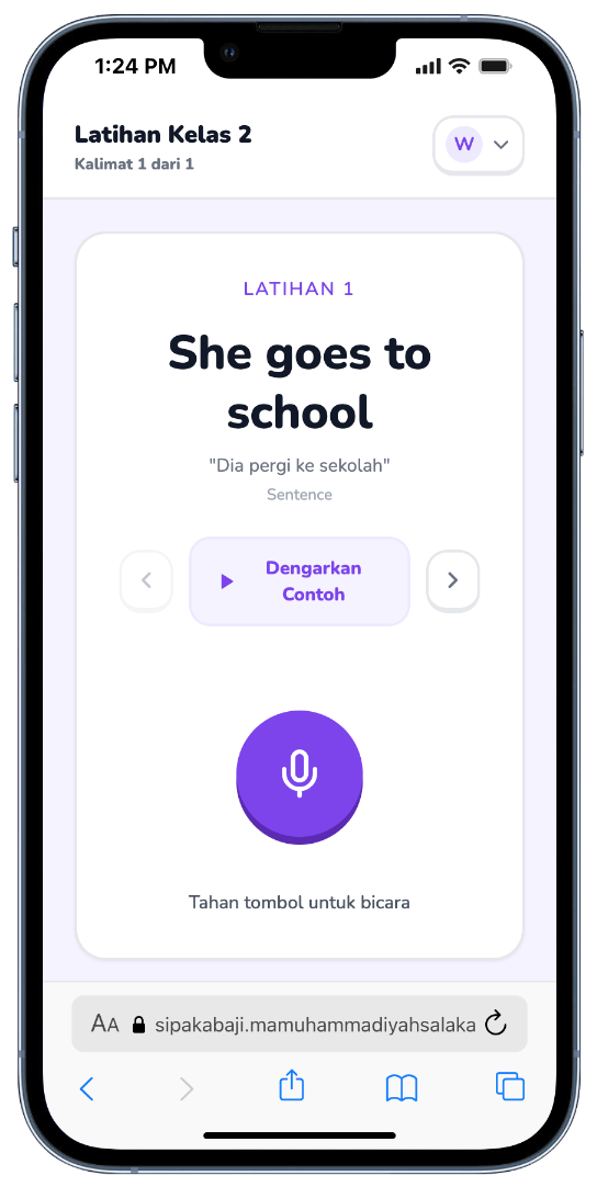 Sipakabaji — Latihan Pengucapan Bahasa Inggris